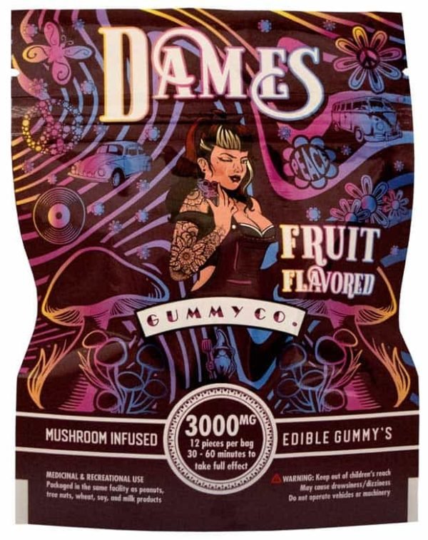 Dames Mushroom Infused Gummies – 3000mg