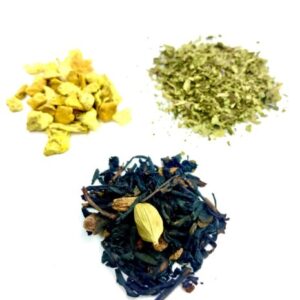 Assorted Psilocybin Tea Variety Pack featuring multiple herbal blends in eco-friendly packaging, ideal for microdosing and wellness rituals.
