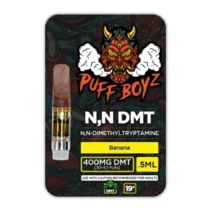 The Puff Boyz – NN DMT .5ML (400MG) Cartridge in Verry Berry flavor offers a premium vaping experience with a sweet and tangy berry profile. Designed for smooth and consistent hits, this cartridge is perfect for those seeking quality and flavor in one.